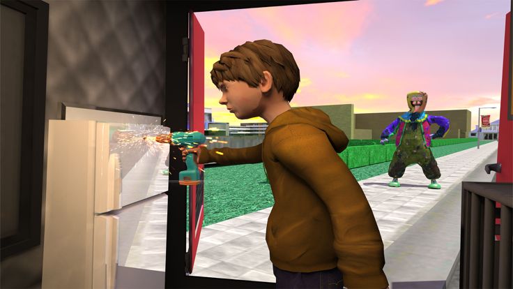 Crazy Ice Scream Clown Game 3D游戏截图