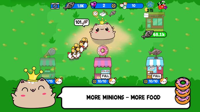 Princess Cat Nom Nom - Clicker & Idle游戏截图