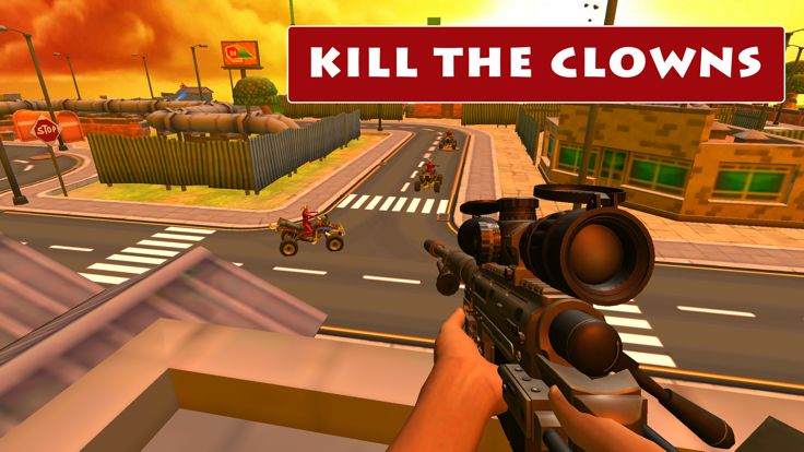 US Clown Sniper Gun Attack游戏截图