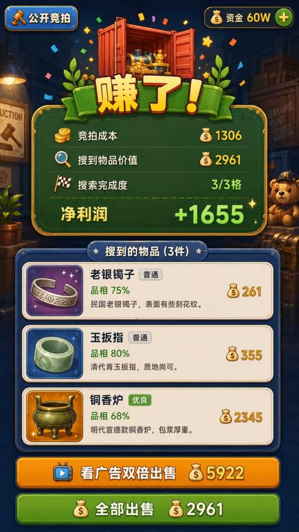 集装箱盲盒游戏截图