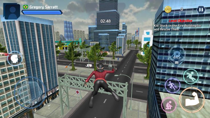 Flying hero city rescue mision游戏截图