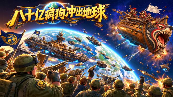 八十亿疯狗冲出地球 封面
