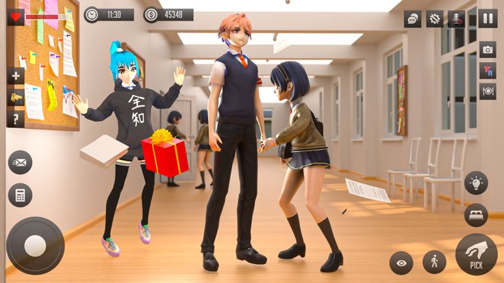动漫女孩爱情故事模拟器 : 朋友约会生活游戏截图