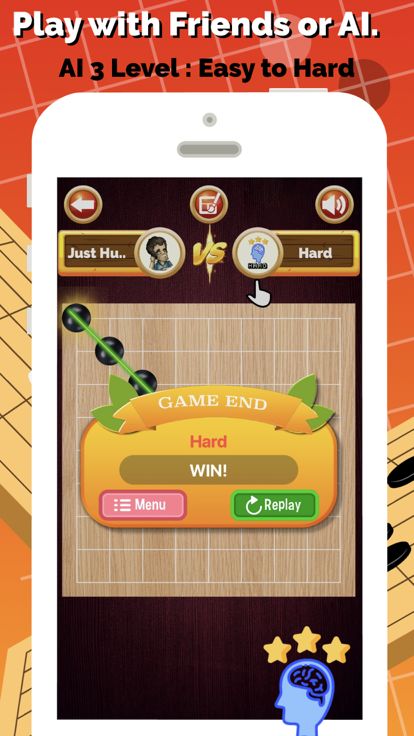 五子棋 (Gomoku) 双人对战游戏截图