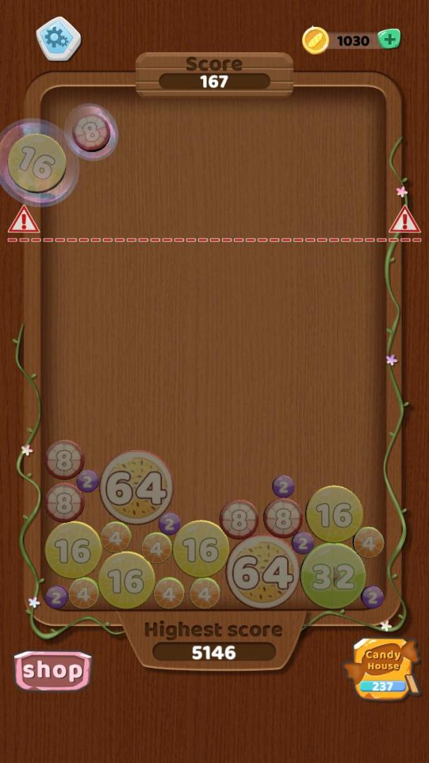 Candy Cutting 2048游戏截图