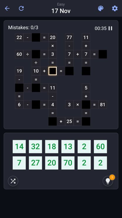 Cross Math - Math Puzzle Games游戏截图