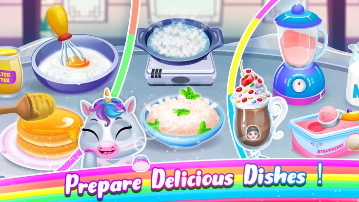 Cute Chef Unicorn Cook Recipes游戏截图