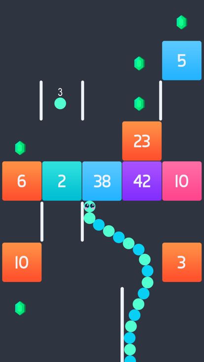 贪吃蛇遇上打方块 ！游戏截图