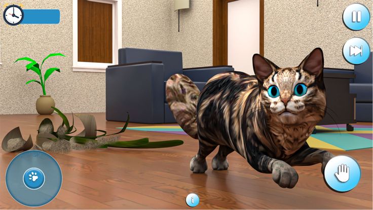 怀孕的猫和可爱的小猫游戏游戏截图