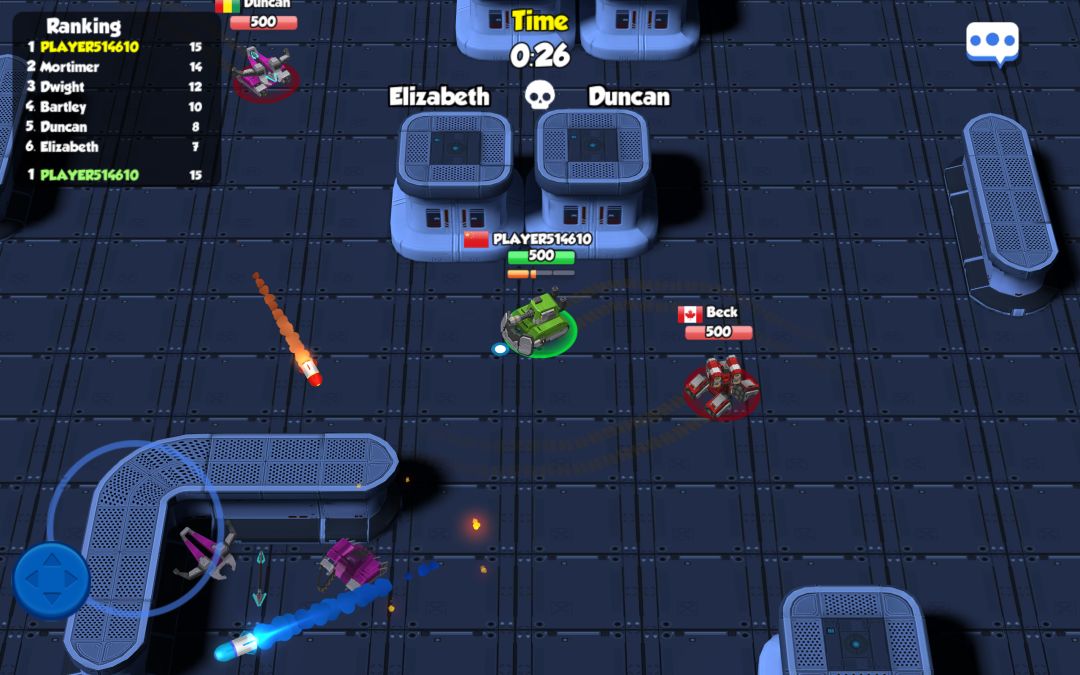 坦克冲突1: 竞技场游戏截图