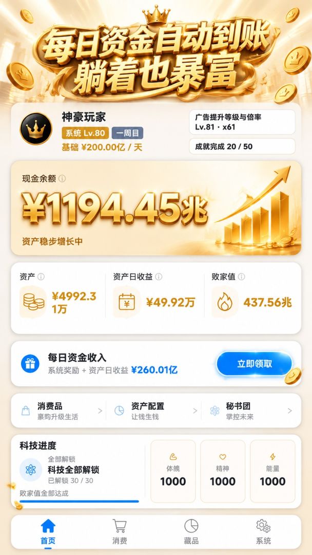 最强神豪系统游戏截图