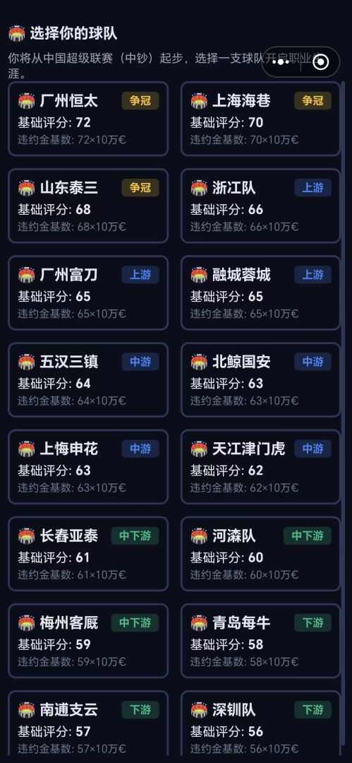 足球巨星模拟器游戏截图