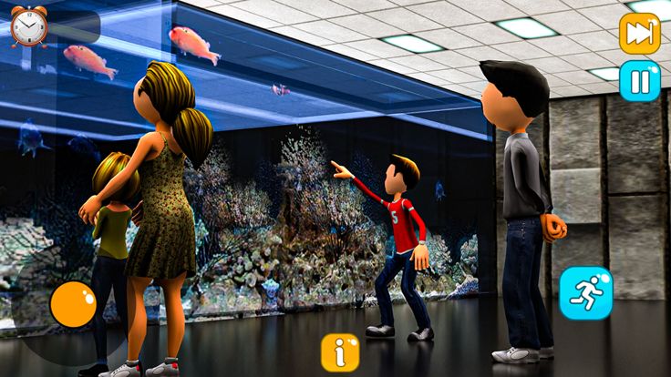 水滑道上坡公园3D模拟人生游戏截图