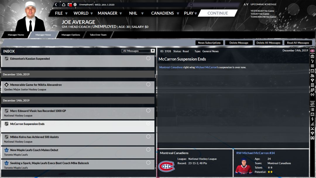 Franchise Hockey Manager 6游戏截图