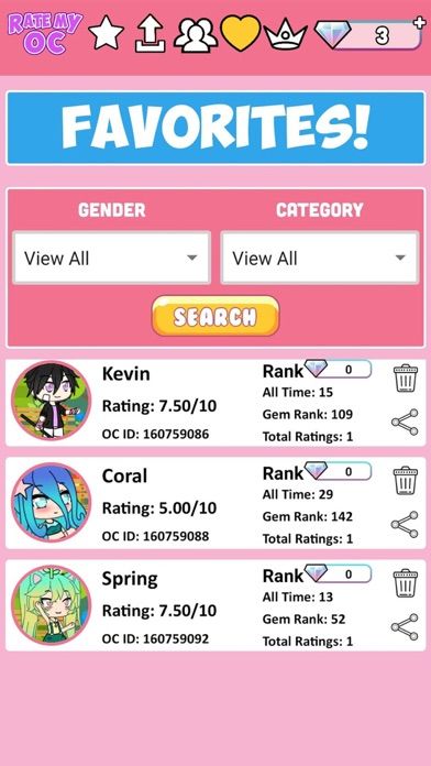 Rate My OC游戏截图