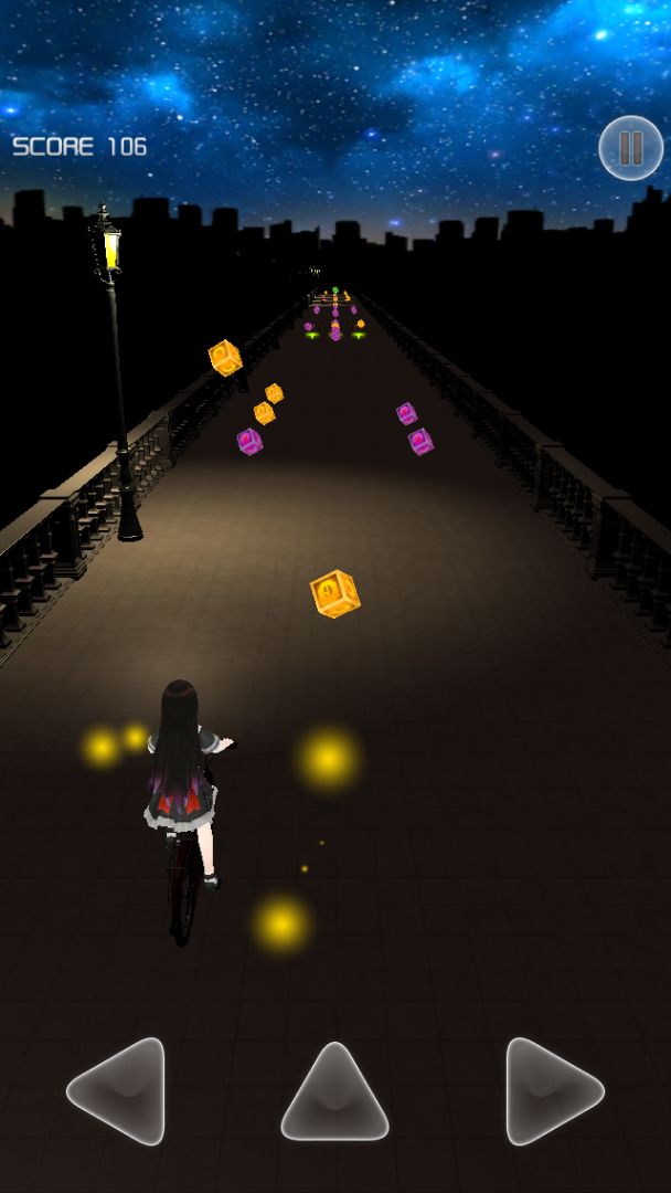 单车少女-夜色街灯游戏截图