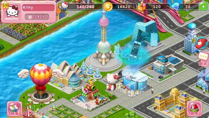 Hello Kitty梦幻花园-我的专属浪漫城镇游戏截图