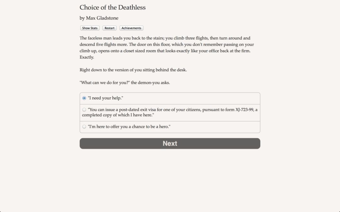 Choice of the Deathless游戏截图