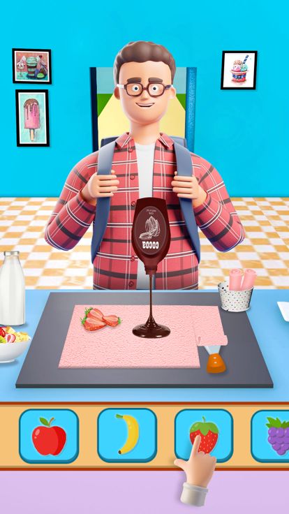 ice cream roll dessert DIY游戏截图