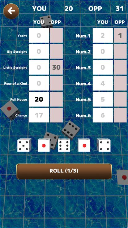 yacht : Dice Game游戏截图