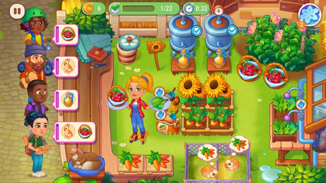 Farming Fever - Pizza and Burger Cooking game游戏截图