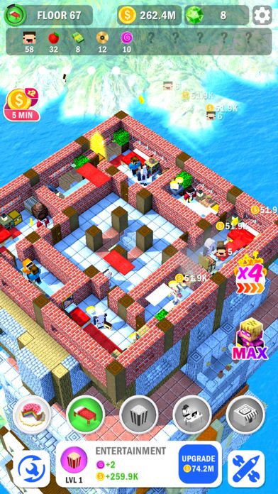 Tower Craft - Idle Block Build游戏截图
