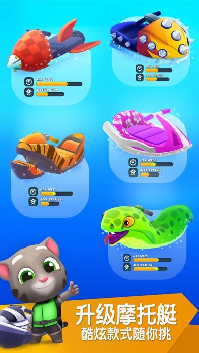 汤姆猫的摩托艇 2游戏截图