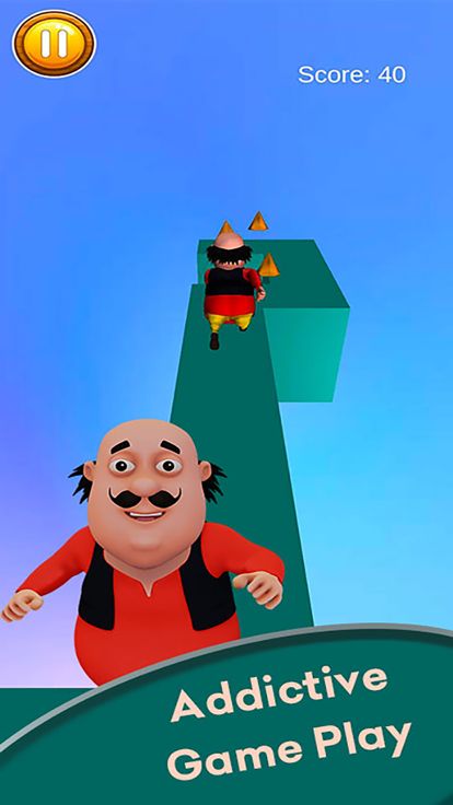 Motu Patlu Zigzag Fun Race游戏截图
