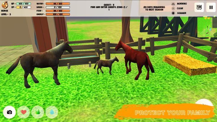 Farm Animals Horse Simulator游戏截图