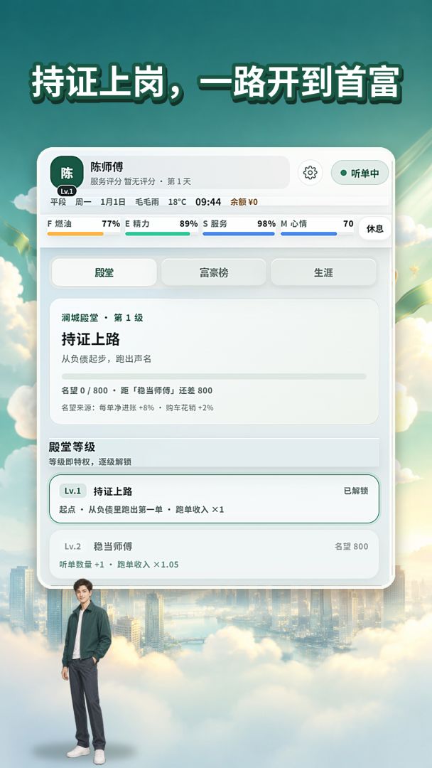 从网约车司机到首富游戏截图