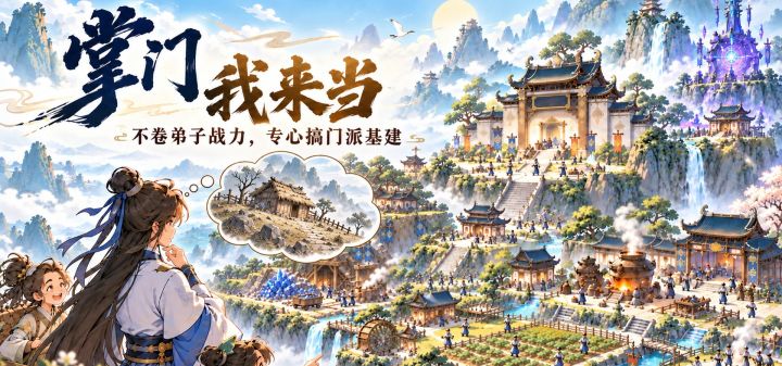 掌门我来当:不卷弟子战力,专心搞门派基建 封面