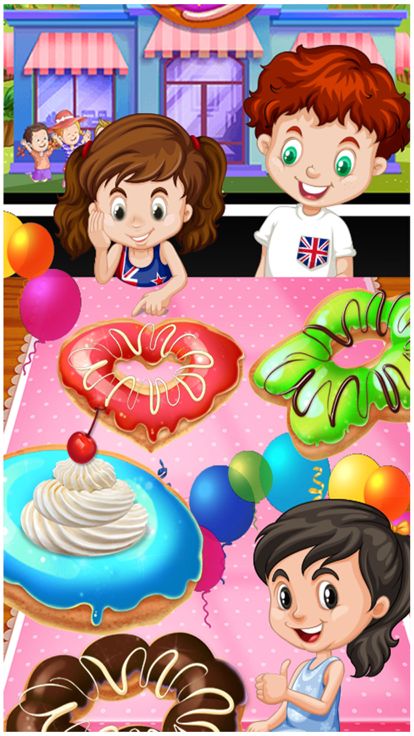 甜甜圈制作食谱游戏截图