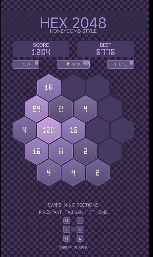 HEX 2048游戏截图