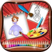 Princess Coloring Book For Kids & Adults