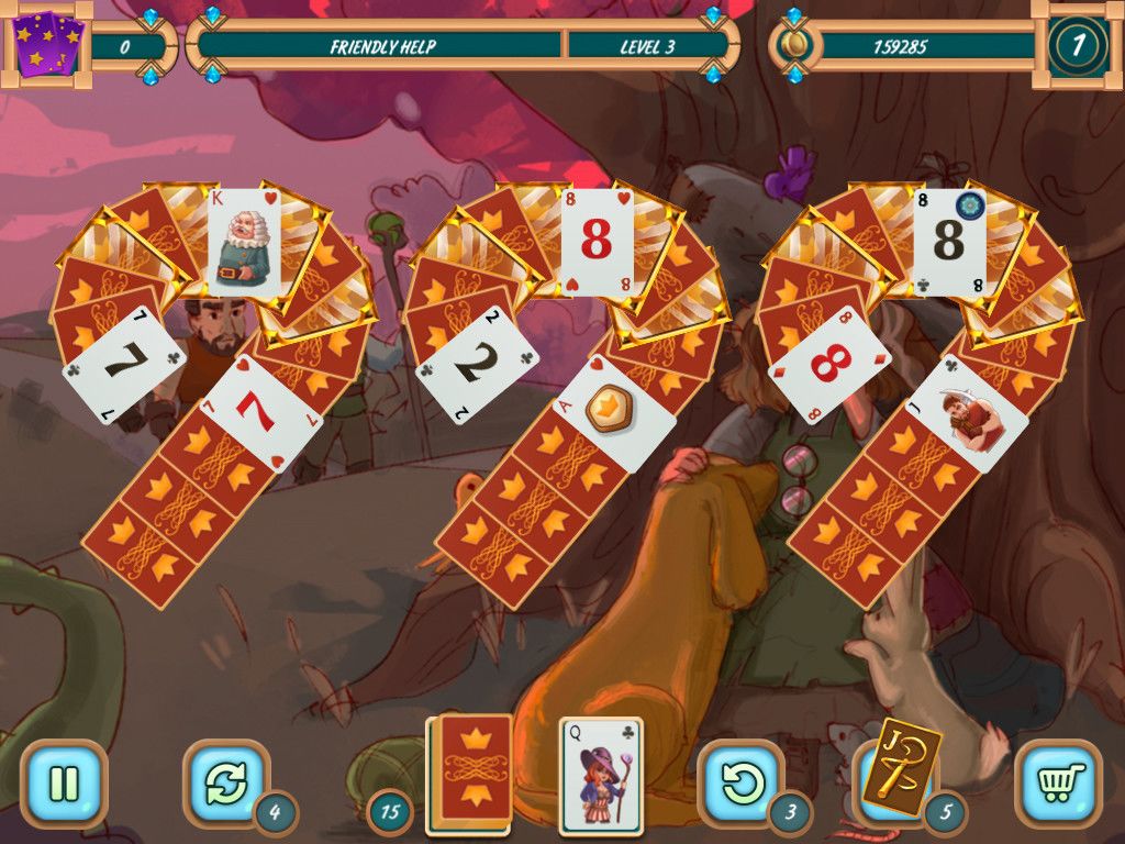 Sweet Solitaire: School Witch游戏截图