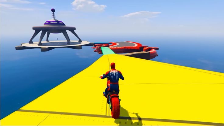 Superhero Moto Stunts Avengers游戏截图