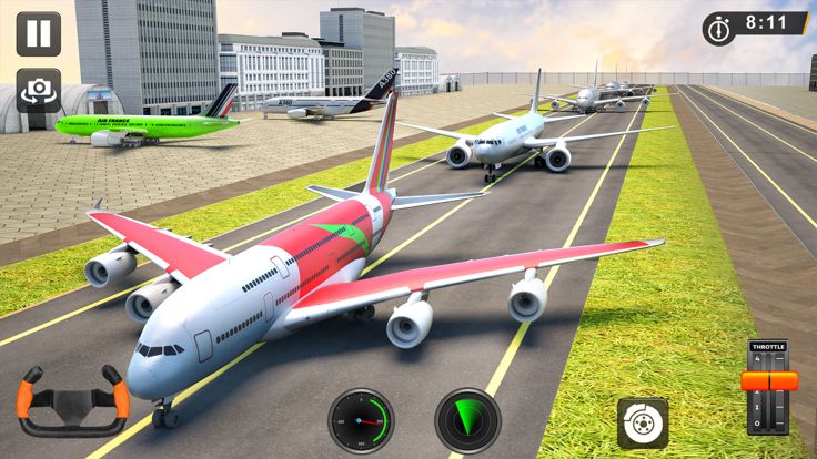 飞机游戏3d: 飞机模拟器: 飞行模拟器 试点游戏游戏截图