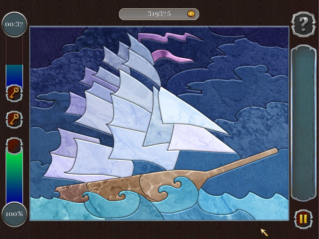 Pirate Mosaic Puzzle. Caribbean Treasures游戏截图