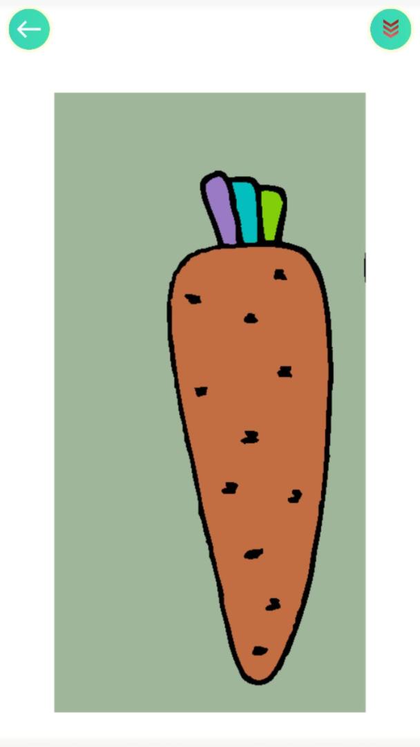 食物填色画画游戏截图