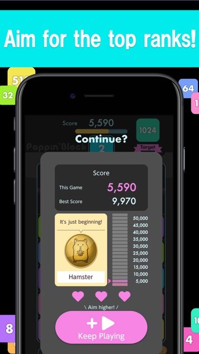 Number drops with 2048游戏截图