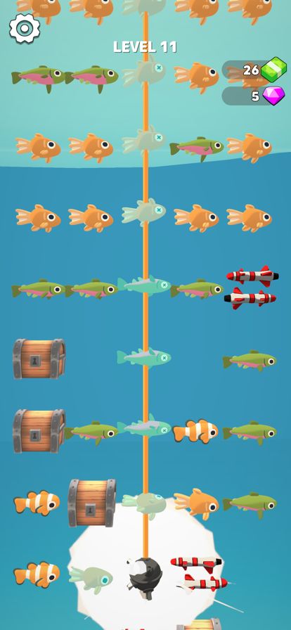 Fish & Hooks Merge游戏截图