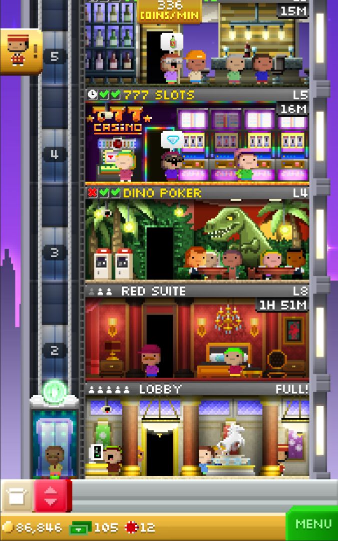 Tiny Tower Vegas游戏截图