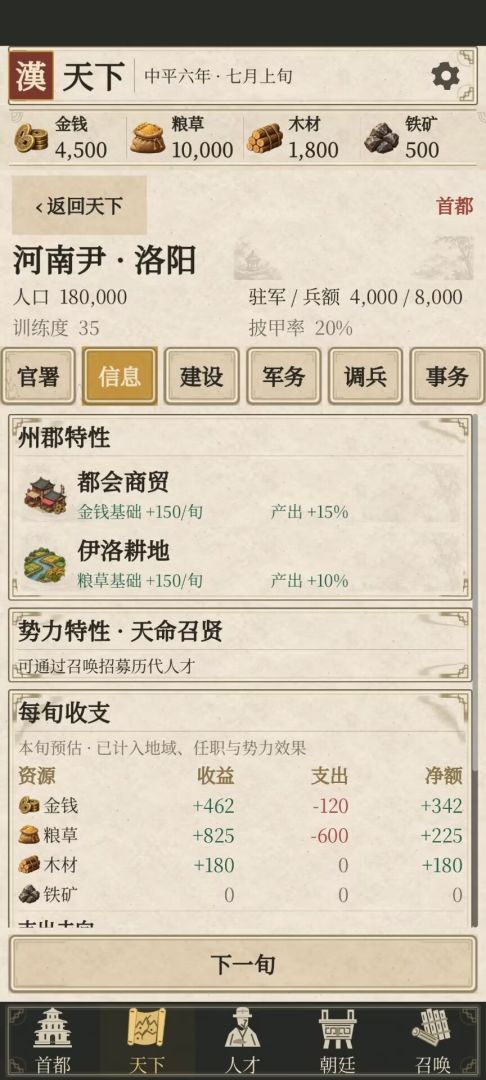 汉阙：天命召贤游戏截图