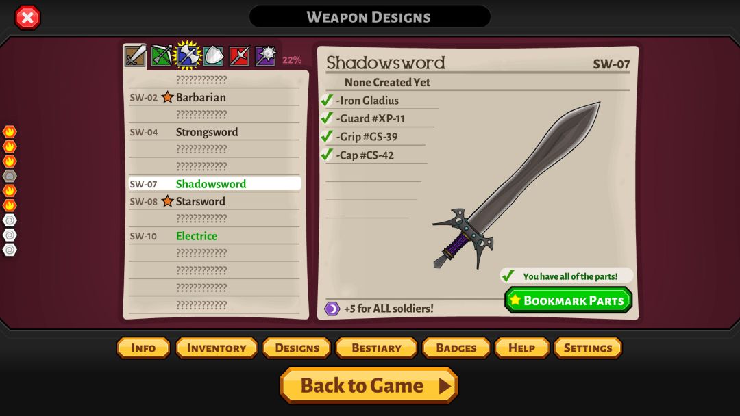 Jacksmith: Weapons and Warriors游戏截图