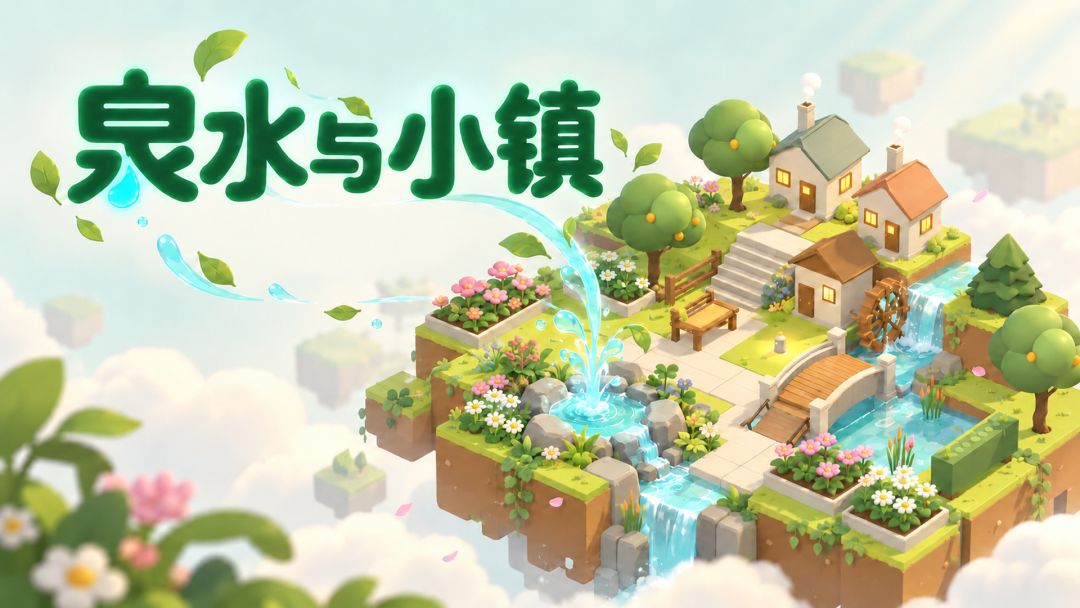 泉水与小镇