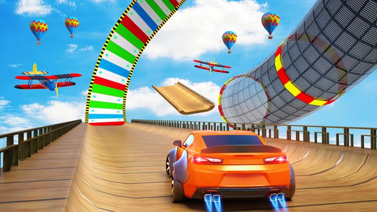 特技汽车 2023: 模拟驾驶赛车 汽车游戏游戏截图