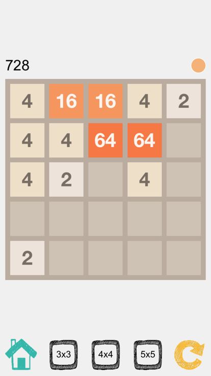 2048 (3x3, 4x4, 5x5) AI游戏截图