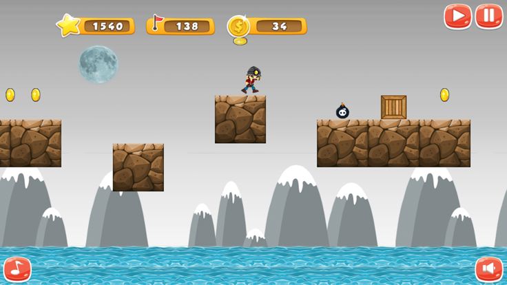 Super Mining Run - 乐趣冒险游戏  自由游戏截图