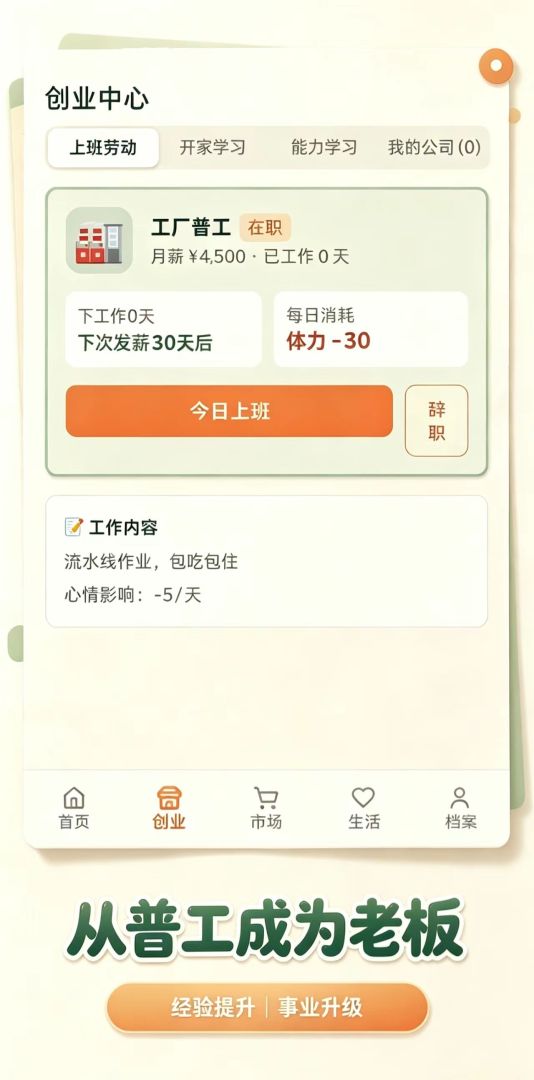 五千元创业游戏截图