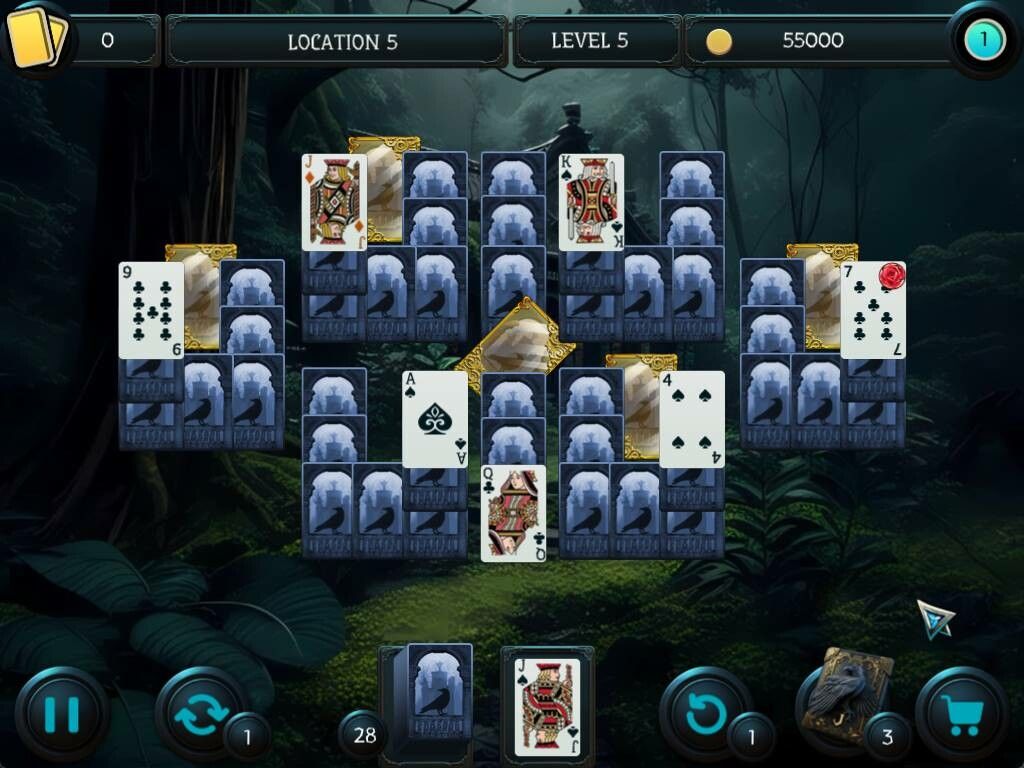 Mystery Solitaire. The Black Raven 4游戏截图